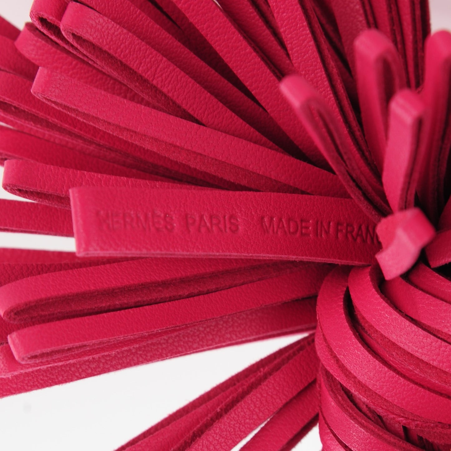 Lambskin Carmen Tassel Key Holder Rose Shocking