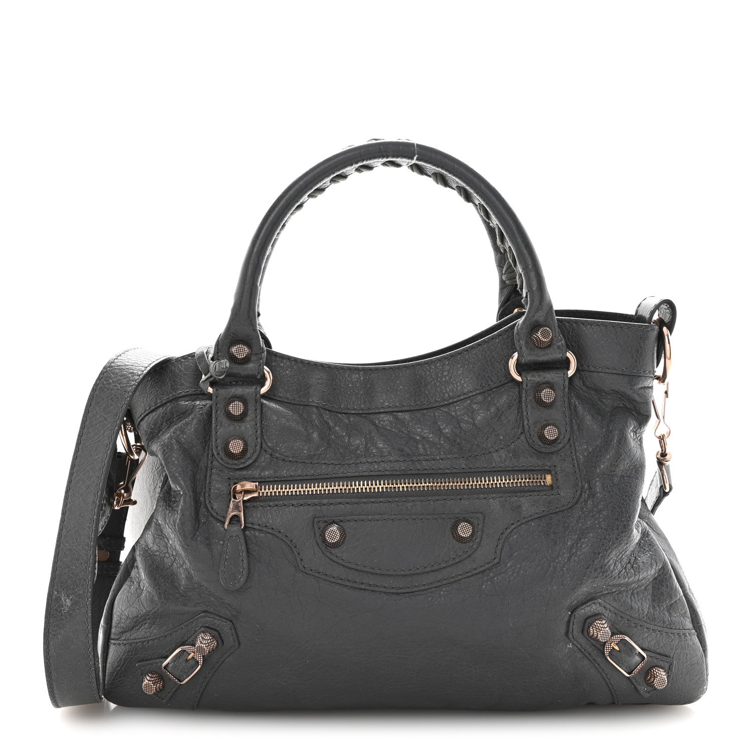 Balenciaga Agneau Giant 12 Rose Gold Hardware Town Gris Tarmac 1 of 15