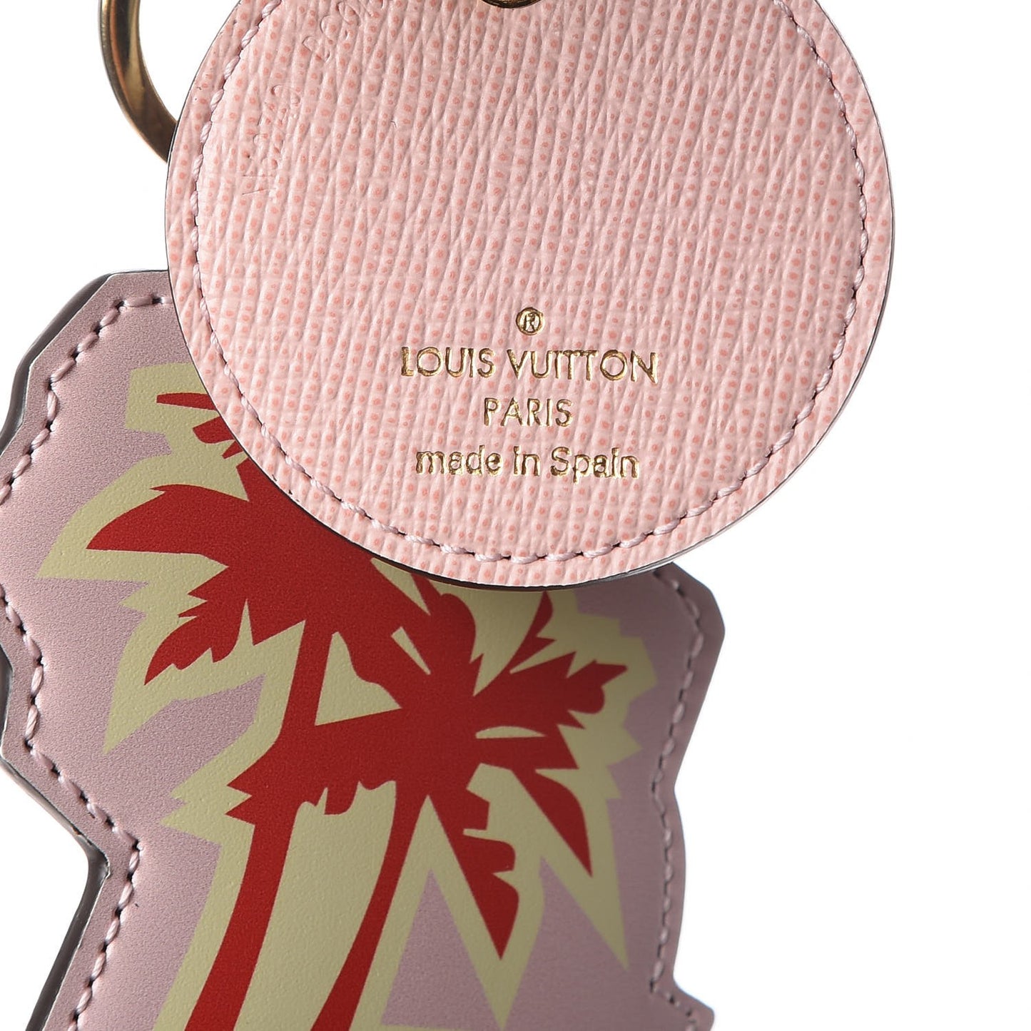 Calfskin Monogram World Tour Bag Charm Key Holder