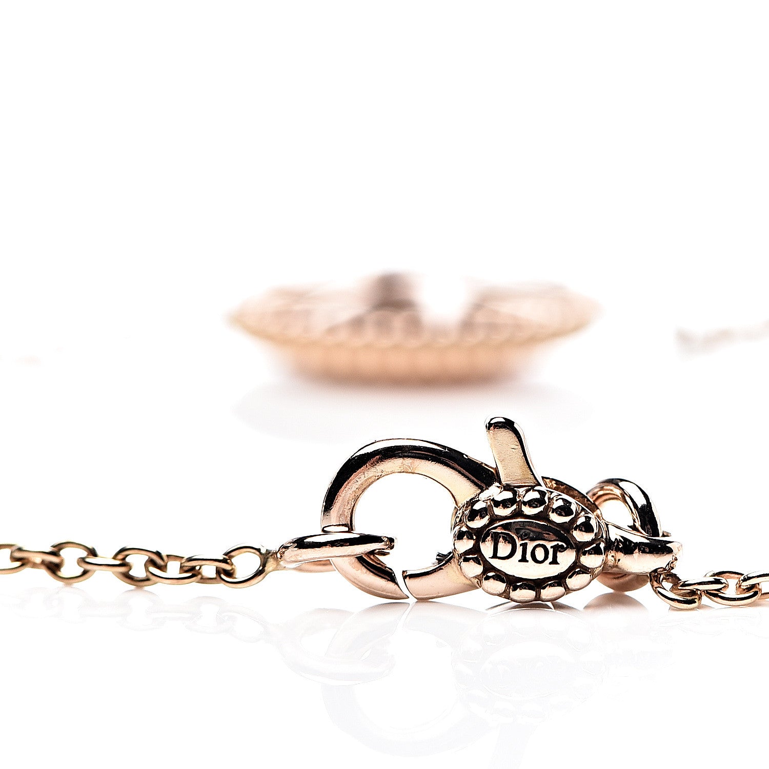 Christian Dior 18K Rose Gold Diamond Pink Opal Rose Des Vents Bracelet 5 of 7