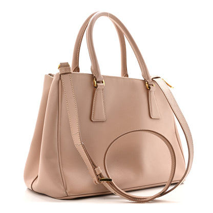 Prada Saffiano Small Galleria Double Zip Tote Cammeo 3 of 18