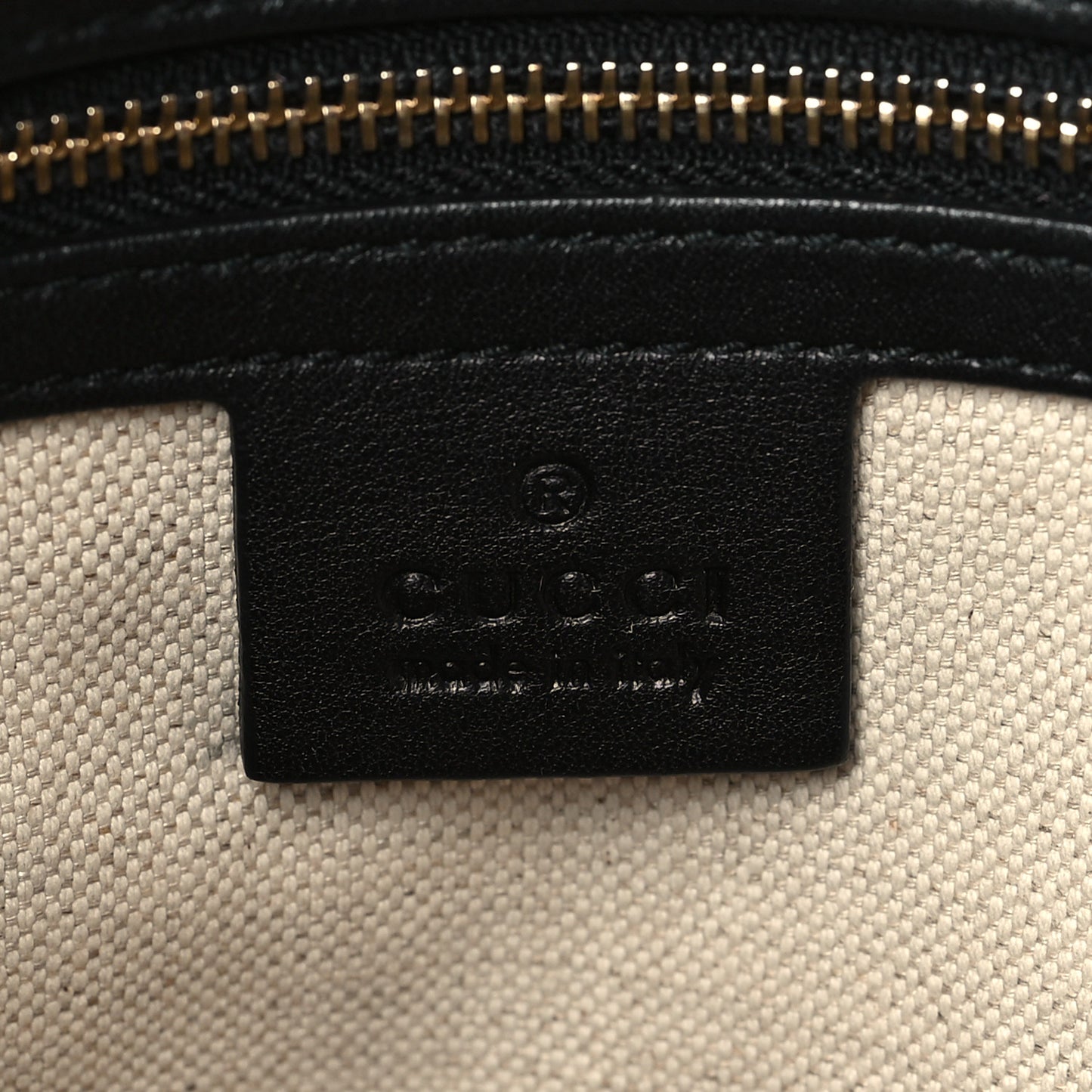 Guccissima Medium Bree Foldover Tote Black