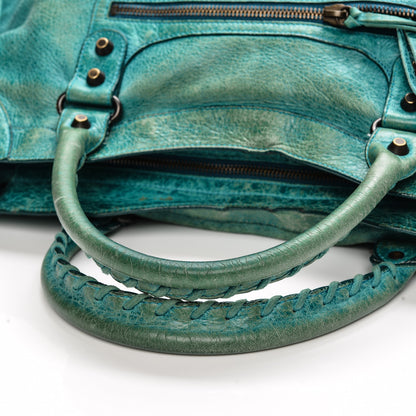 Balenciaga Agneau Classic Hardware City Bleu Paon 9 of 13