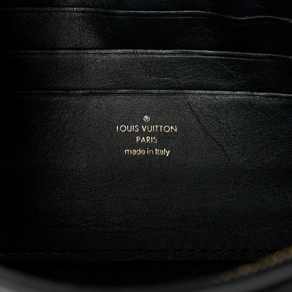 Louis Vuitton Calfskin Bubblegram Wallet On Strap Black 8 of 12