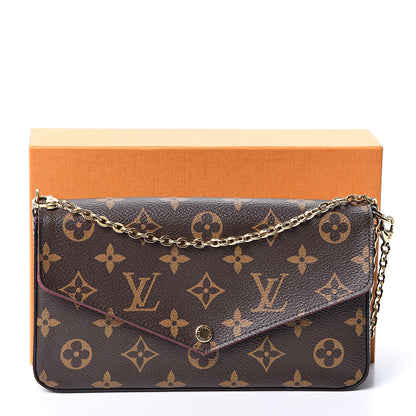 Louis Vuitton Monogram Pochette Felicie Chain Wallet Fuchsia 11 of 11