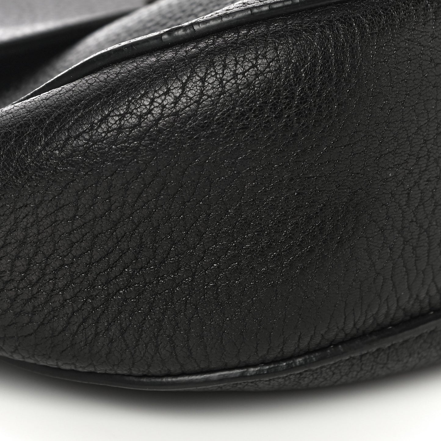 Grained Lambskin Drew Shoulder Bag Black