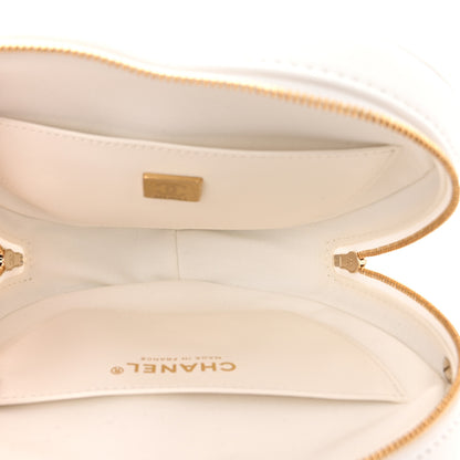 Chanel Lambskin Quilted CC In Love Heart Bag White 5 of 11