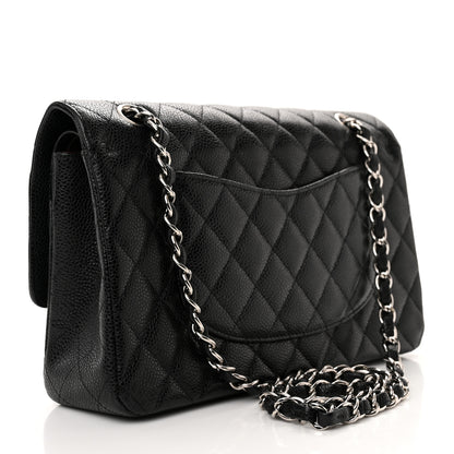 Chanel Caviar Quilted Medium Double Flap Black 3 of 13