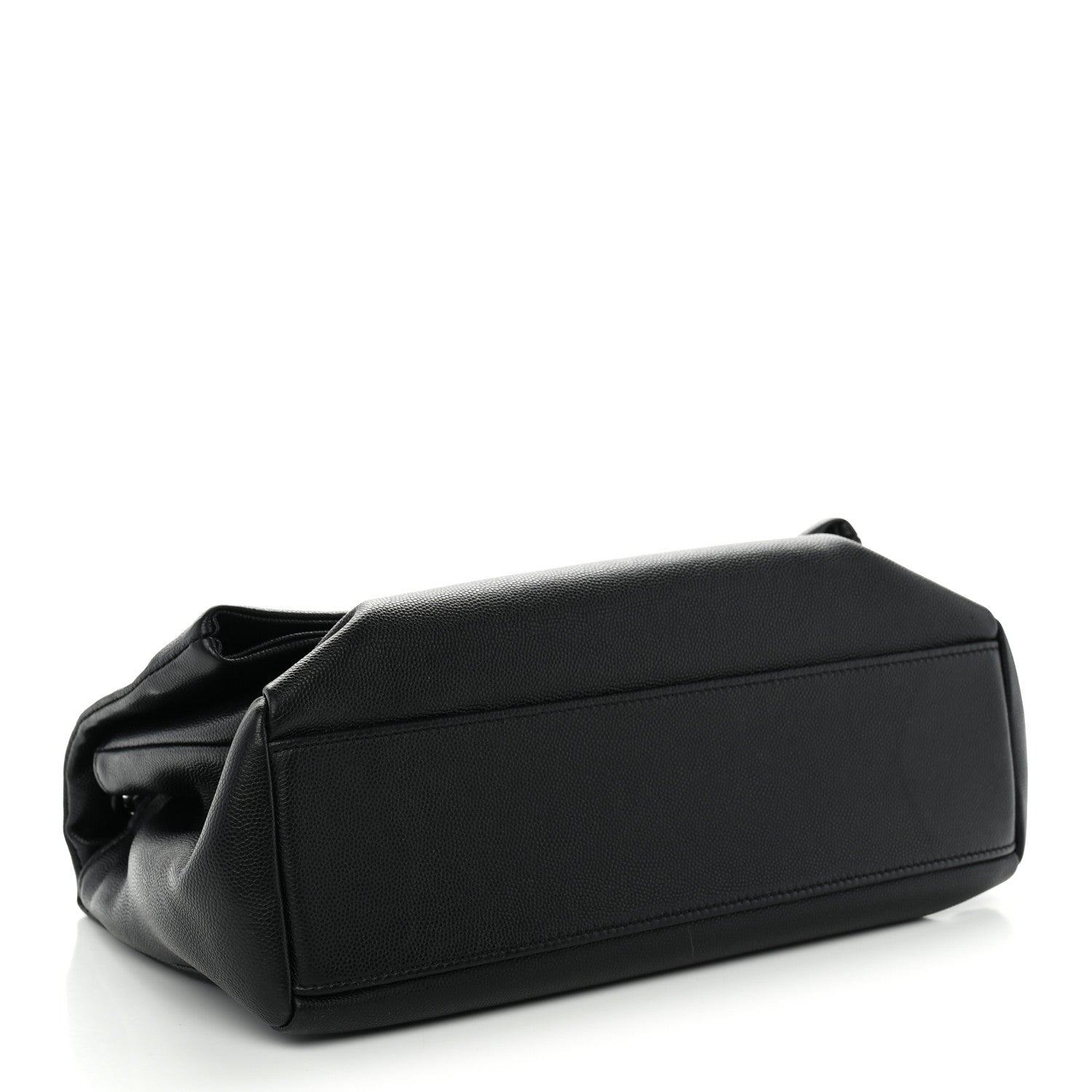 Saint Laurent Grain De Poudre Medium West Hollywood Monogram Fold-Over Black 3 of 9