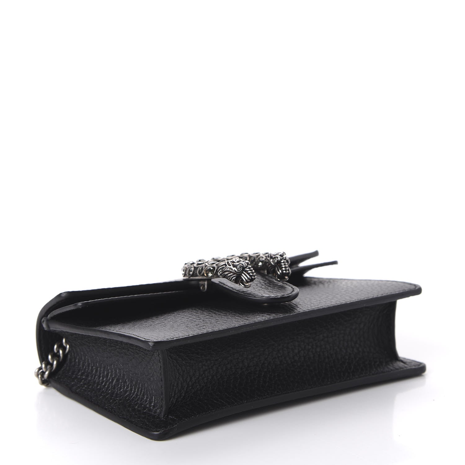 Gucci Calfskin Super Mini Dionysus Shoulder Bag Black 4 of 10