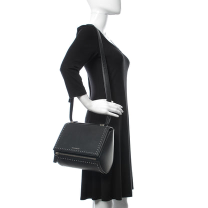 Givenchy Calfskin Studded Medium Pandora Box Crossbody Bag Black 2 of 10