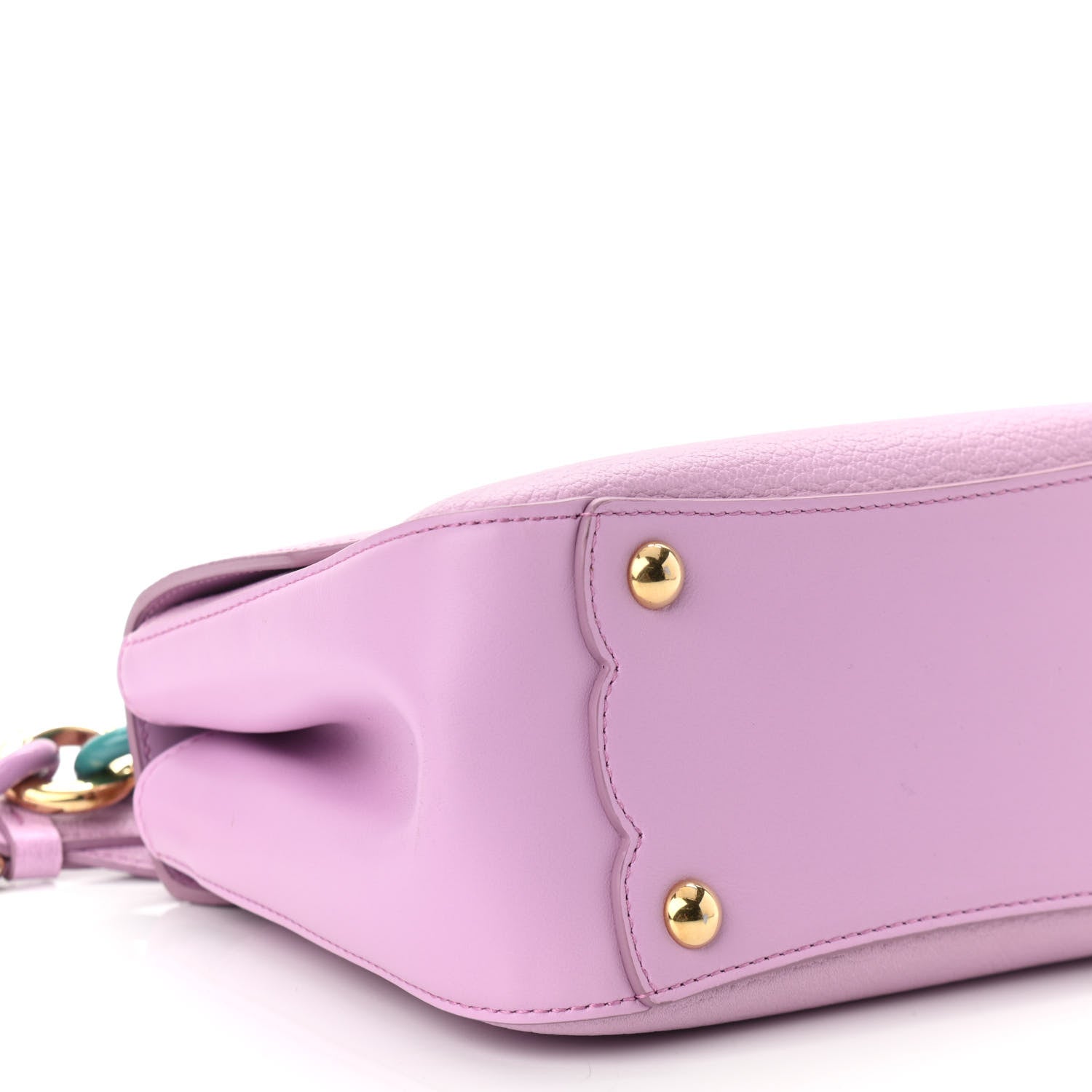 Salvatore Ferragamo Calfskin Flower Flap Bag Pink 8 of 9
