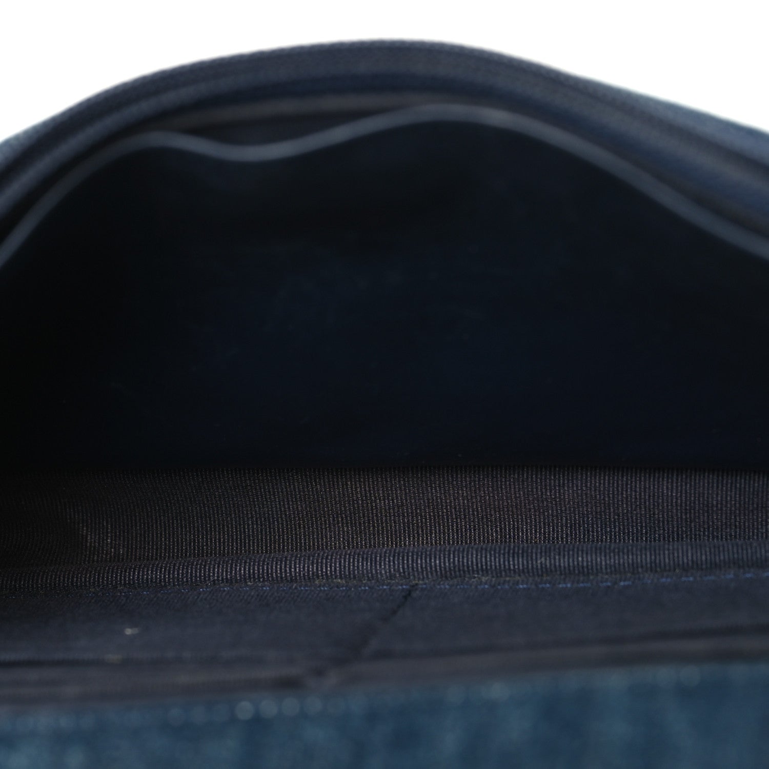Chanel Denim Quilted Chanel 19 Wallet On Chain WOC Blue 5 of 12