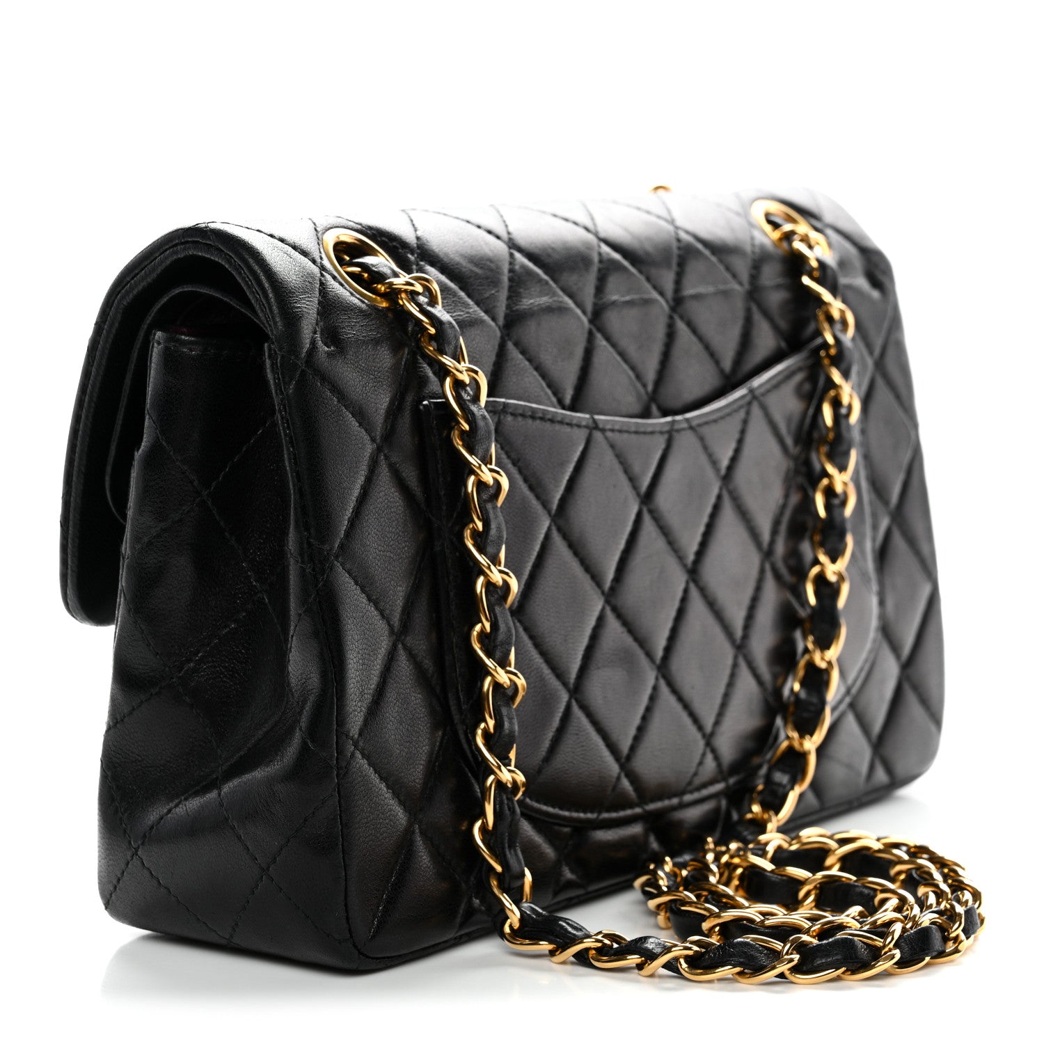 Chanel Lambskin Quilted Small Double Flap Black 3 of 13