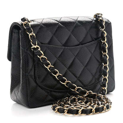 Chanel Caviar Quilted Mini Square Flap Black 3 of 12