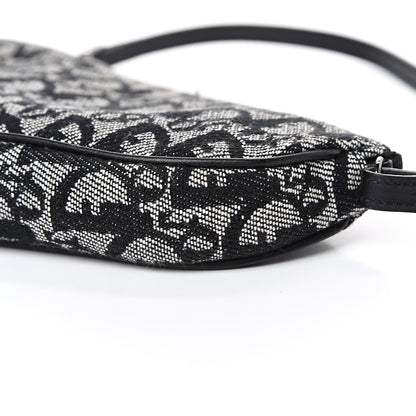 Christian Dior Monogram Mini Saddle Pochette Black 9 of 10