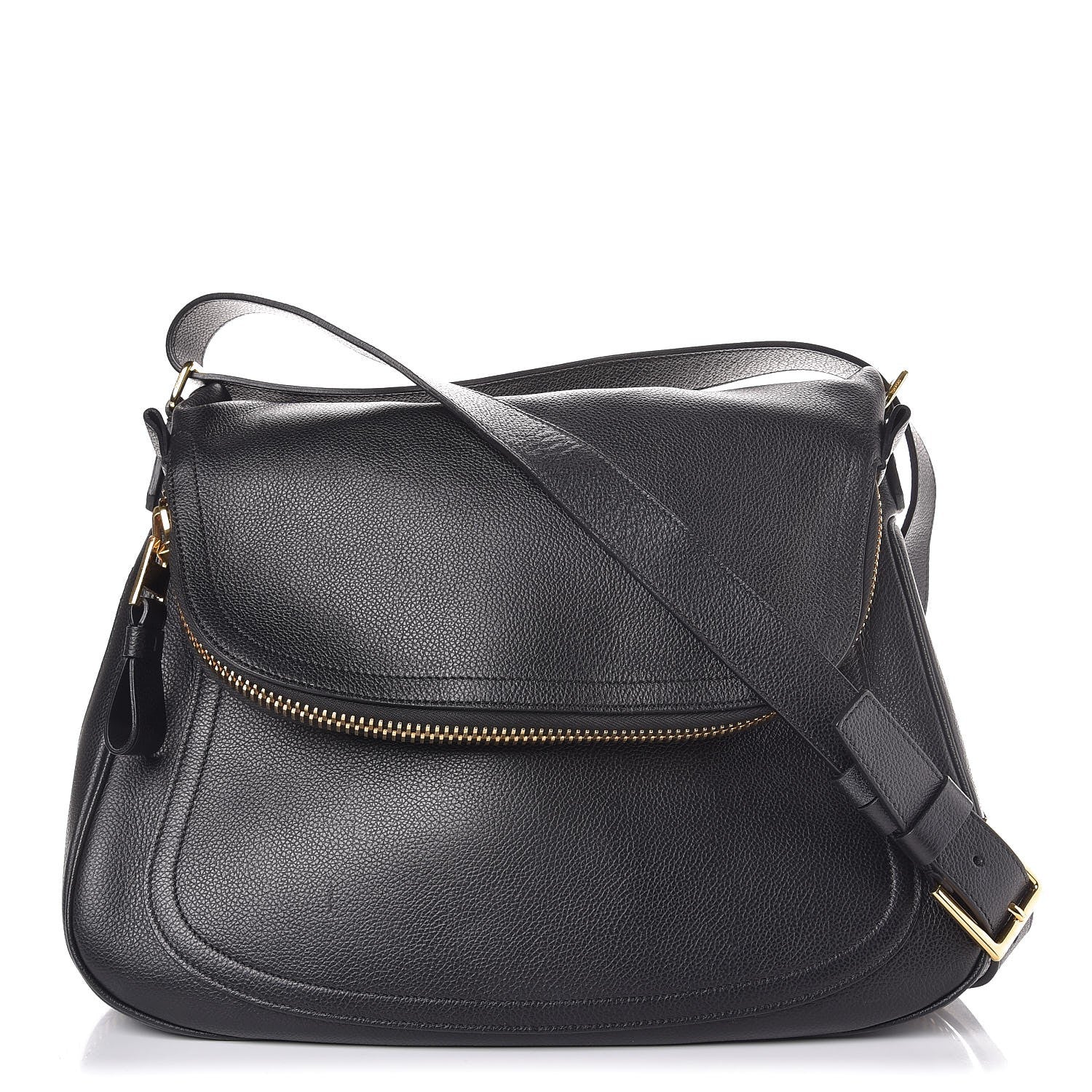 Tom Ford Pebbled Calfskin Large Jennifer Black 1 of 7