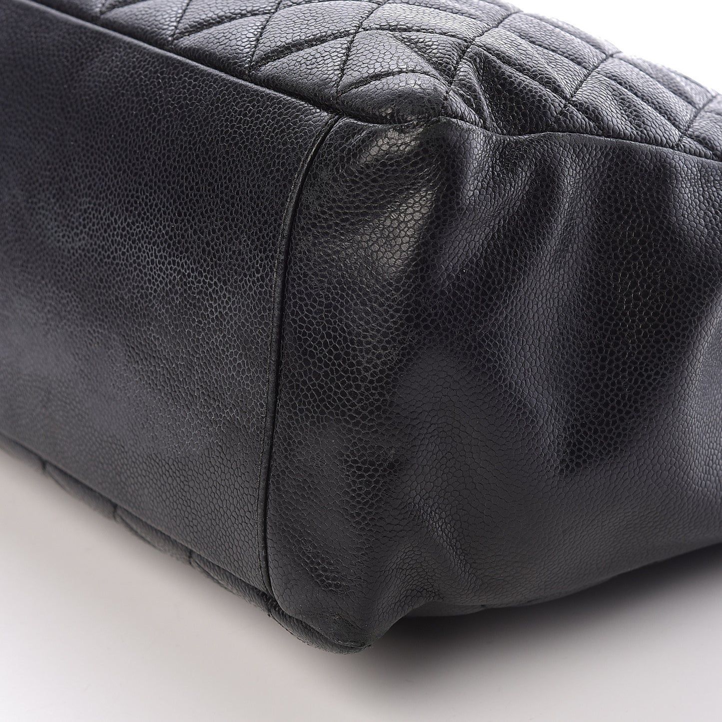 Caviar Quilted Grand Shopping Tote GST Black