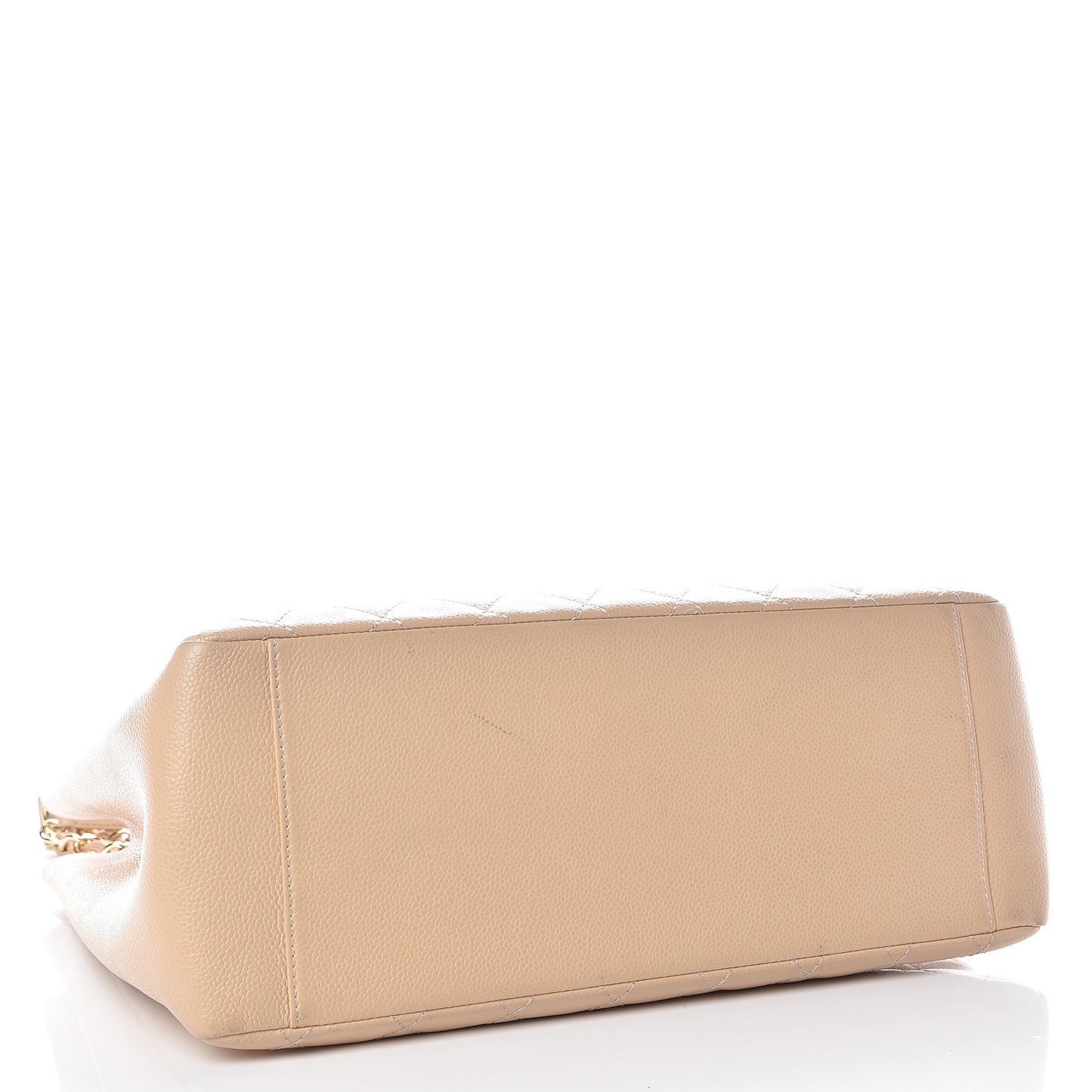 Caviar Quilted Grand Shopping Tote GST Beige Clair