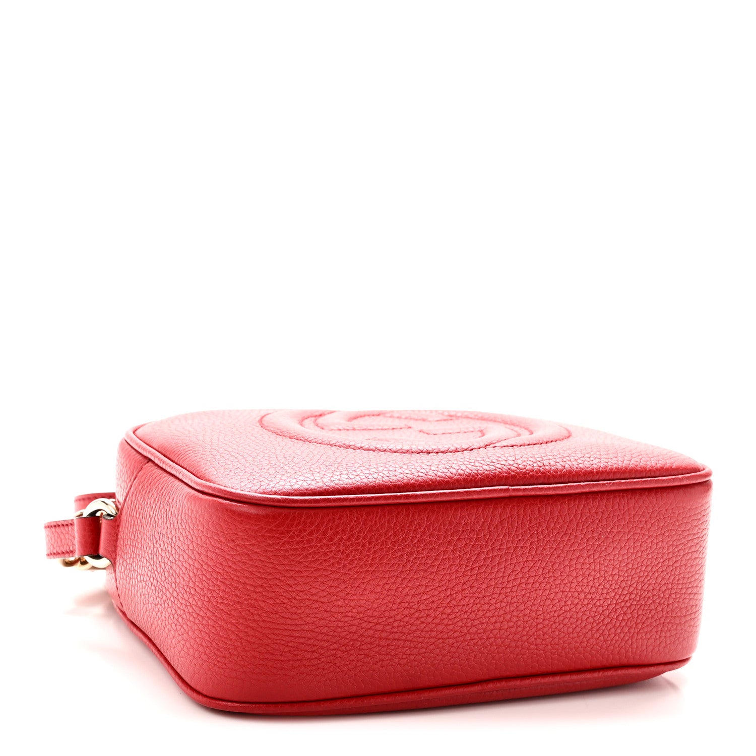 Gucci Pebbled Calfskin Small Soho Disco Bag Vibrant Red 4 of 10