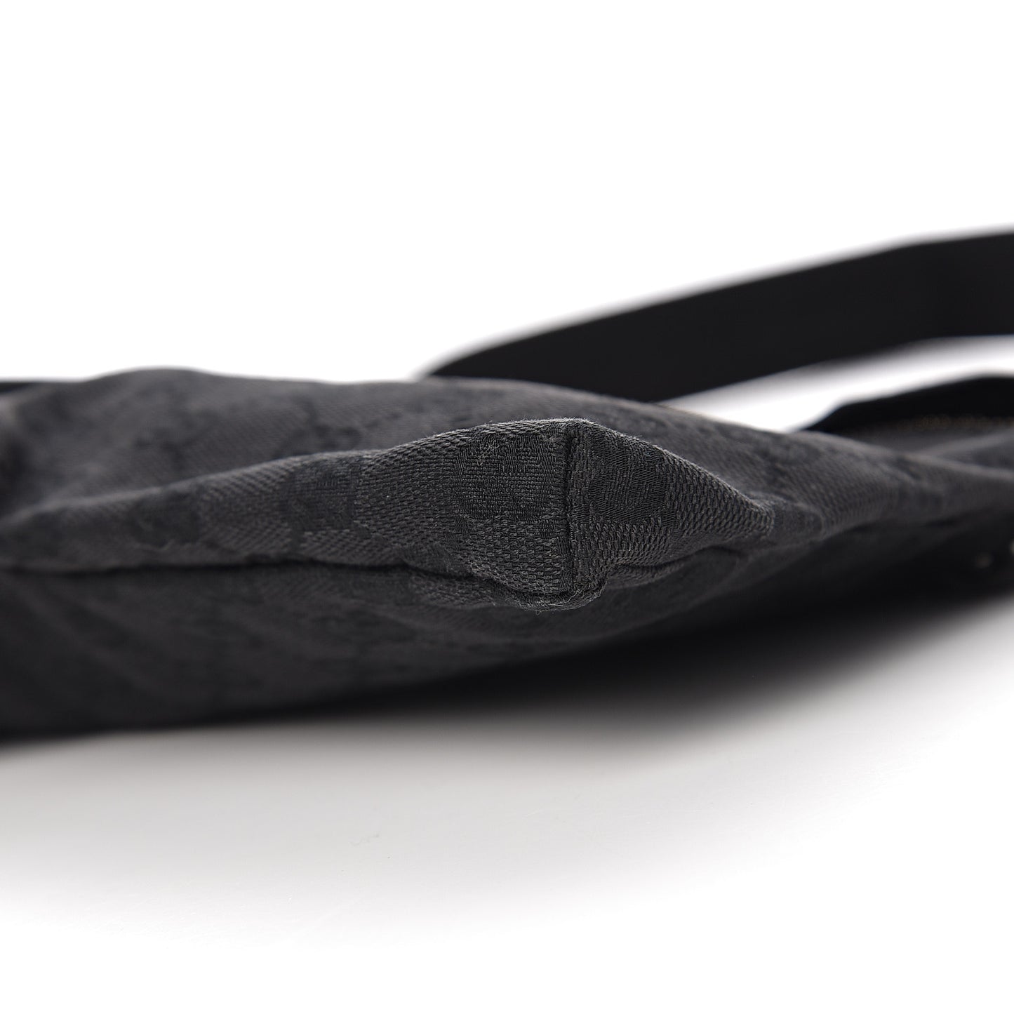 GG Monogram Double Pocket Belt Bag Black