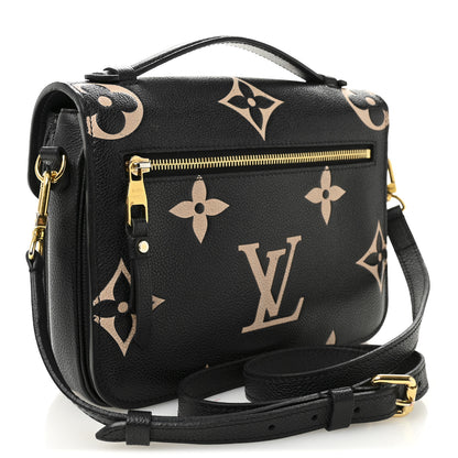 Louis Vuitton Empreinte Monogram Giant Pochette Metis Black Beige 3 of 11
