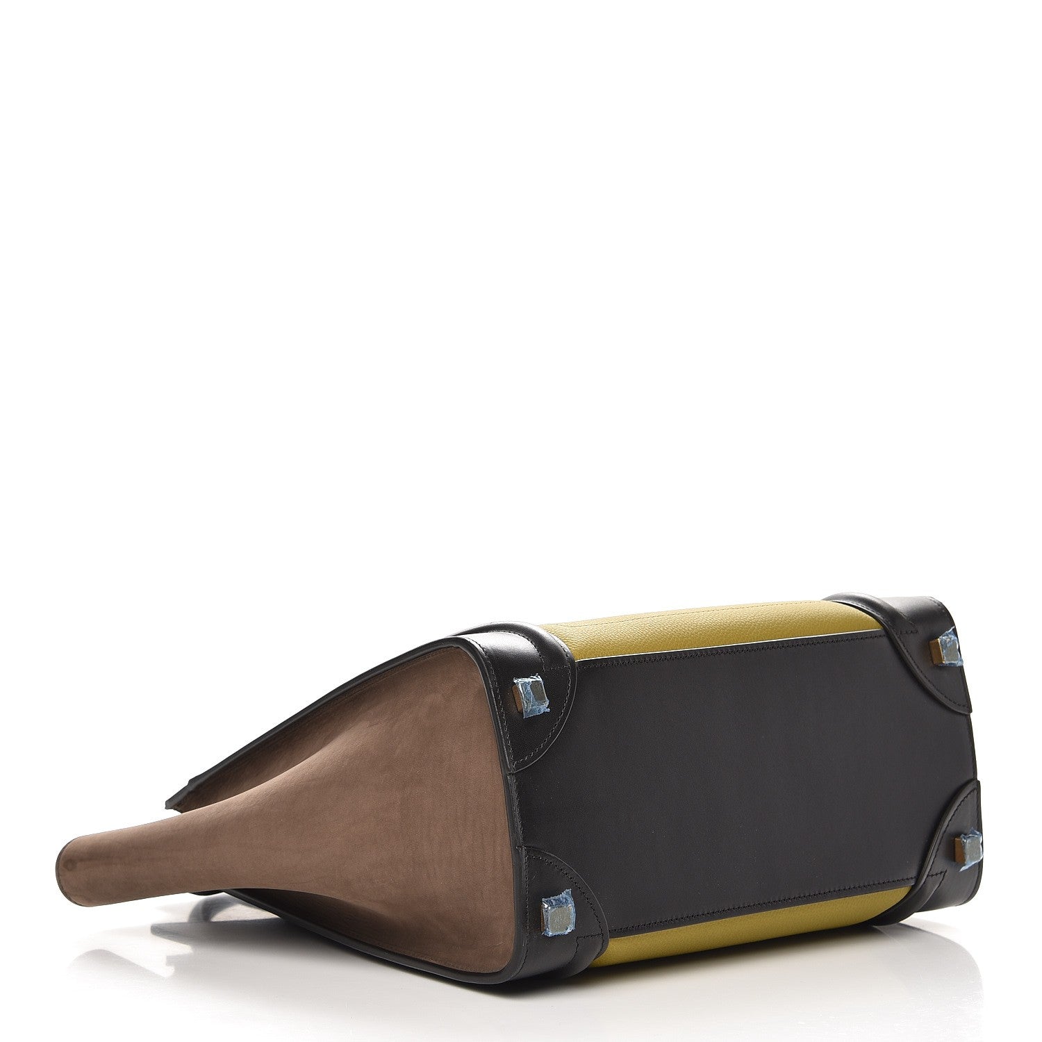 Celine Baby Grained Calfskin Nubuck Micro Tri-Color Luggage Olive 4 of 9