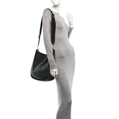 Hermes Taurillon Clemence EVELYNE III GM Black 2 of 10