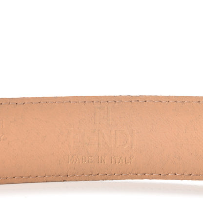 Fendi Calfskin FF Embossed Belt 90 36 Beige 6 of 8