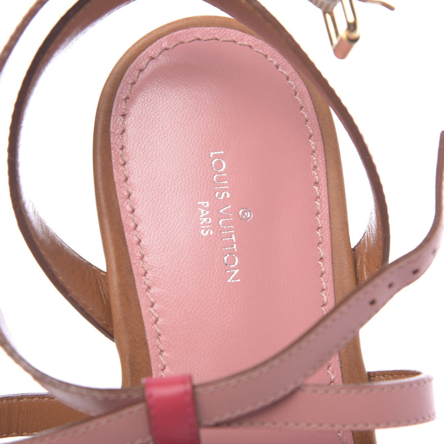 Calfskin Farenheit Flat Sandals 39 Pink