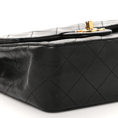 Chanel Lambskin Quilted Mini Square Flap Bag Black 9 of 10