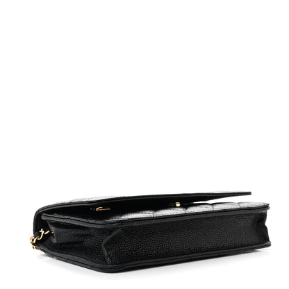 Chanel Caviar Quilted Wallet On Chain WOC Black 4 of 12