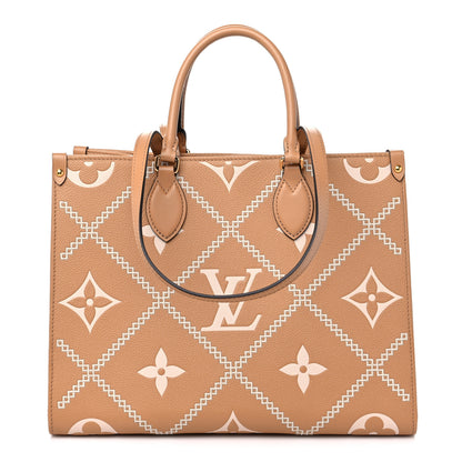 Louis Vuitton Empreinte Monogram Giant Broderies Onthego MM Arizona 1 of 9