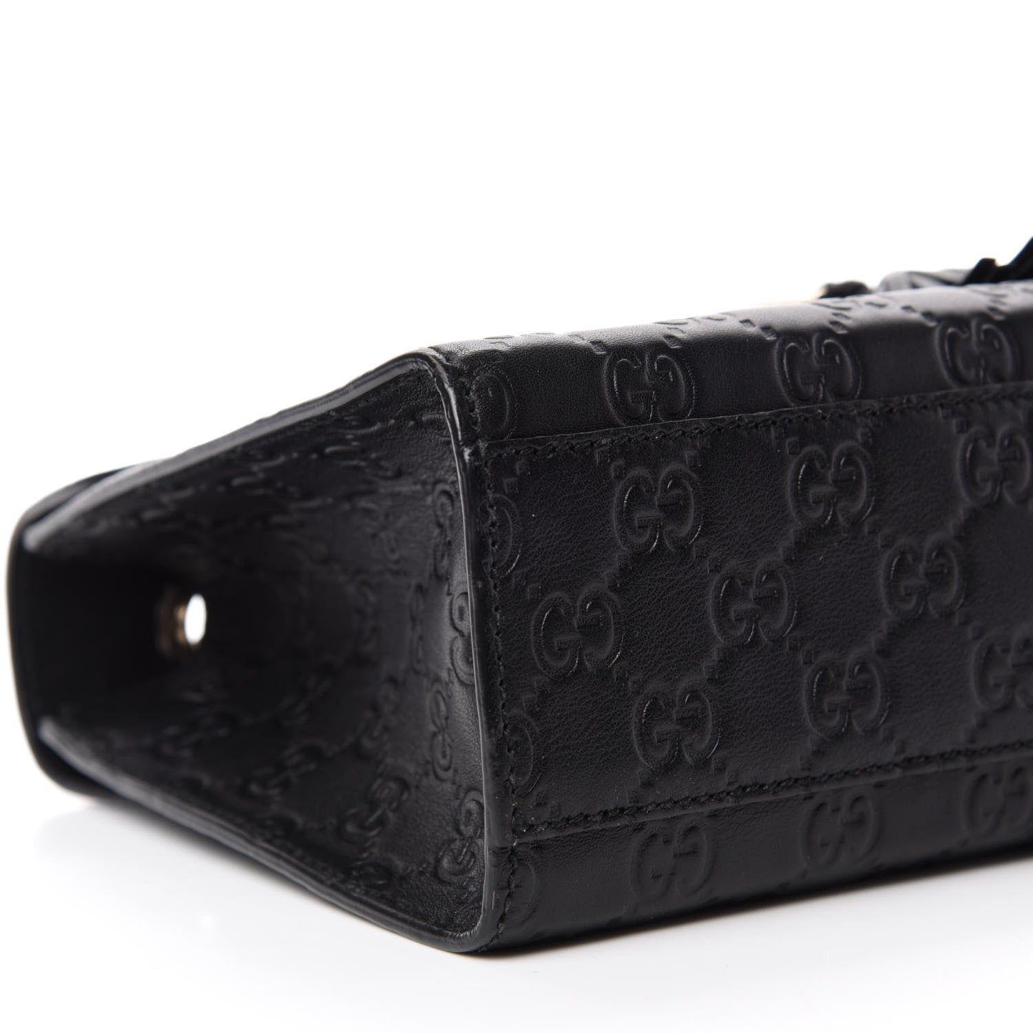 Gucci Guccissima Medium Emily Chain Shoulder Bag Black 6 of 10