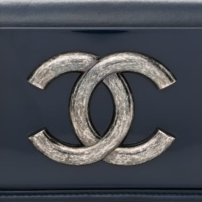 Chanel Lambskin Horizontal Boy Brick Flap Blue 7 of 9