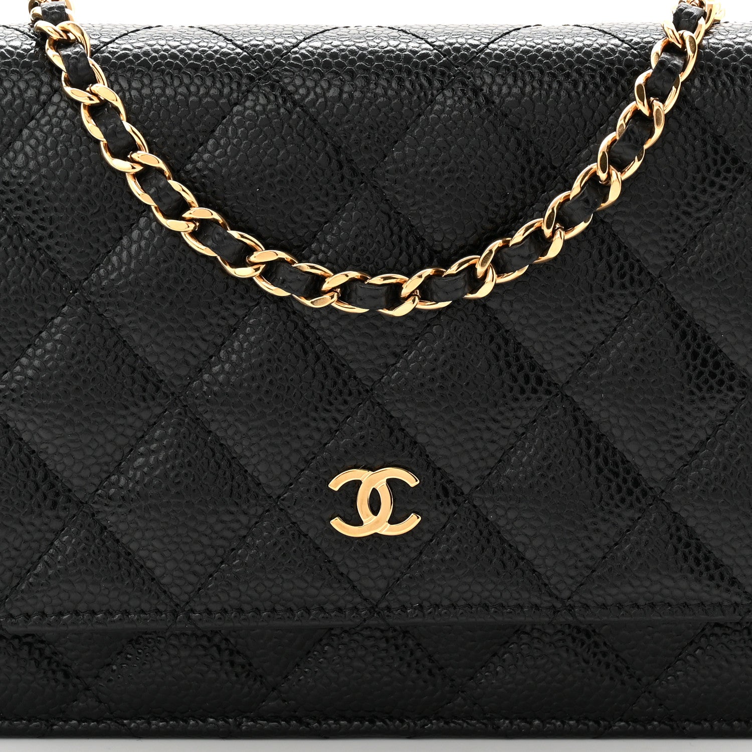 Chanel Caviar Quilted Wallet On Chain WOC Black 17 of 23