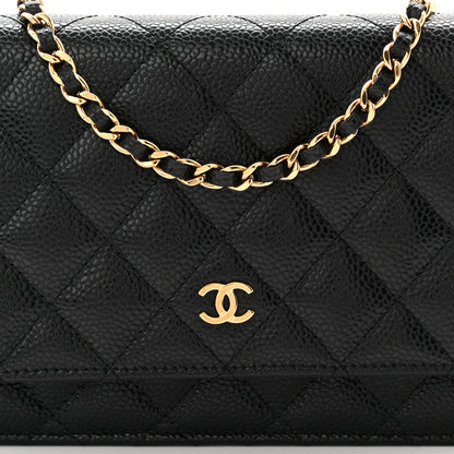 Chanel Caviar Quilted Wallet On Chain WOC Black 17 of 23