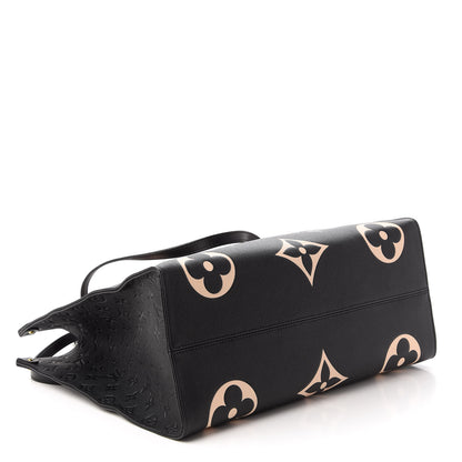 Louis Vuitton Empreinte Monogram Giant Crafty Onthego GM Black Creme 4 of 10