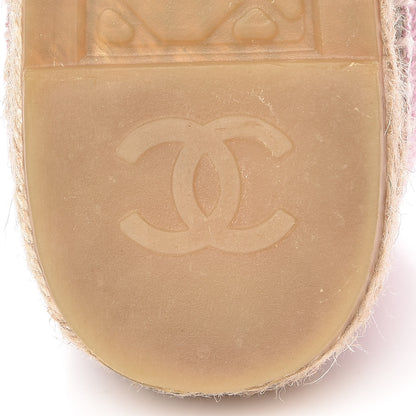 Chanel Toile Sequin CC Espadrilles 40 Pink Dark Pink 9 of 13