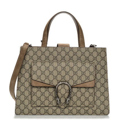 Gucci GG Supreme Monogram Dionysus Tote Beige Taupe 1 of 6