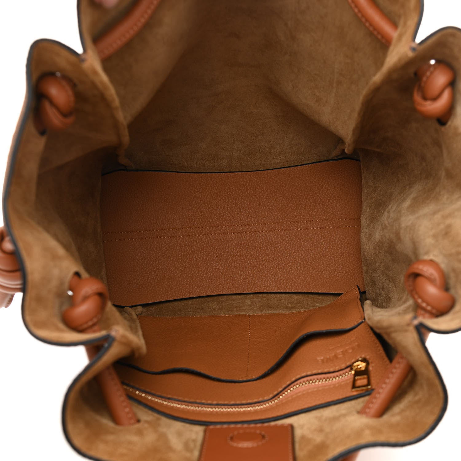 Loewe Calfskin Small Flamenco Knot Bag Caramel 5 of 10