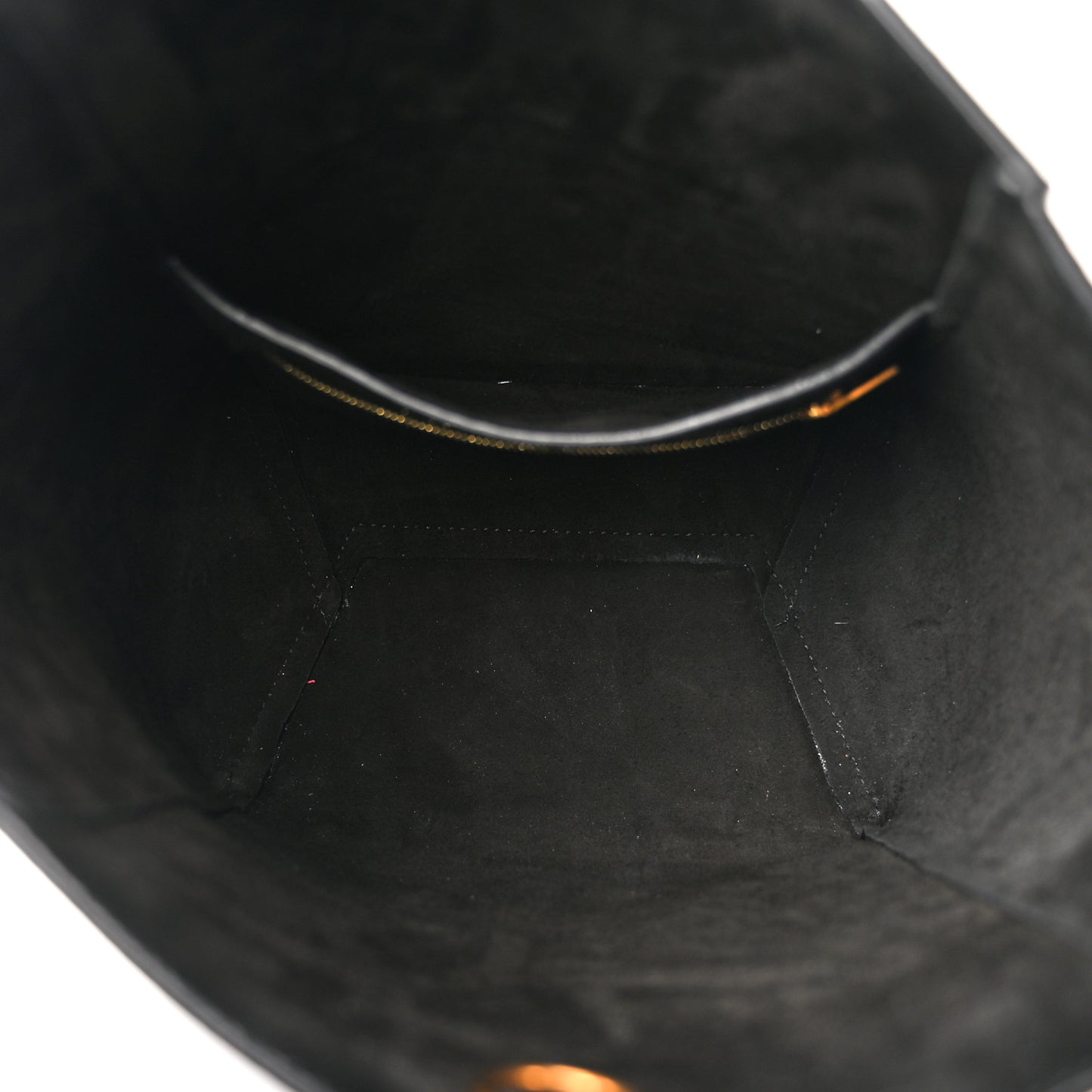 Soft Grained Calfskin Small Sangle Bucket Bag Black