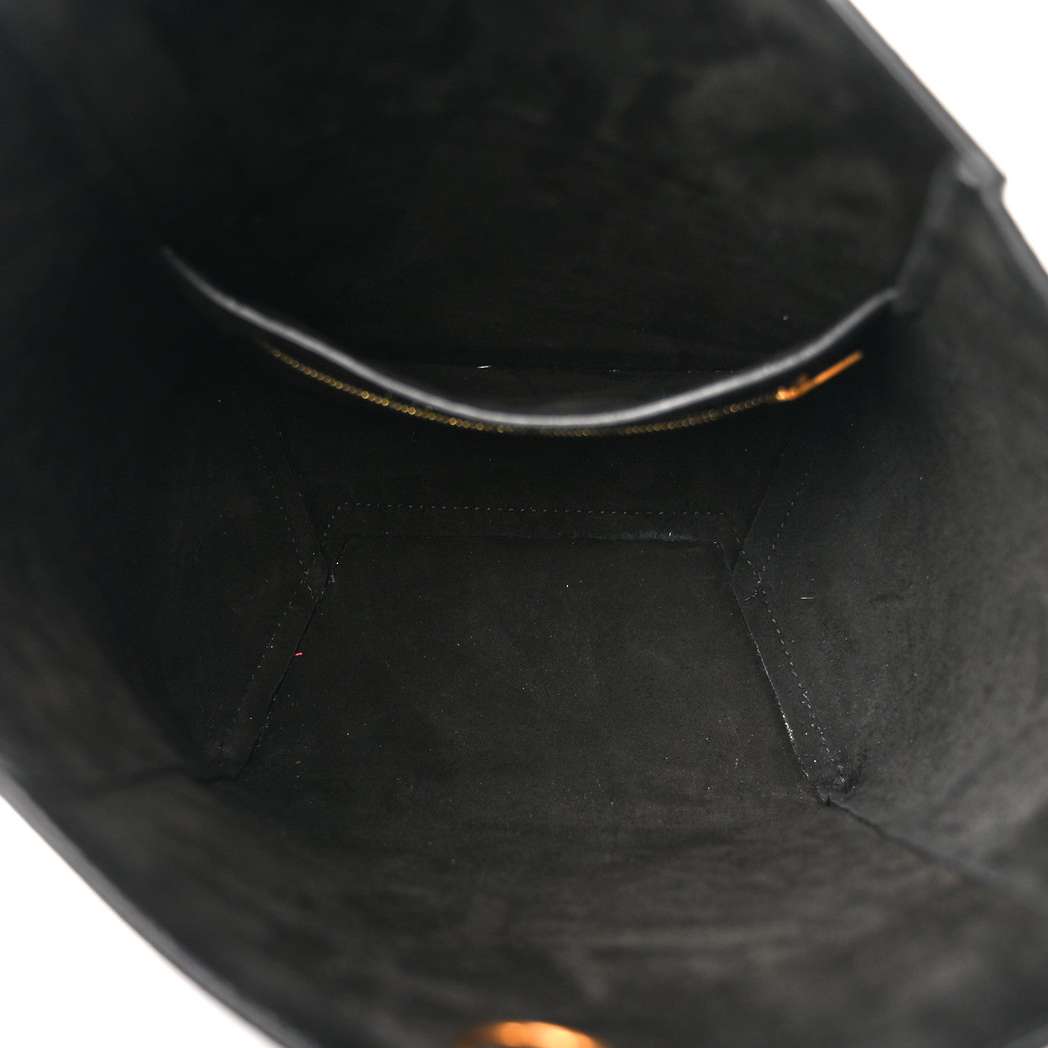 Celine Soft Grained Calfskin Small Sangle Bucket Bag Black 5 of 9