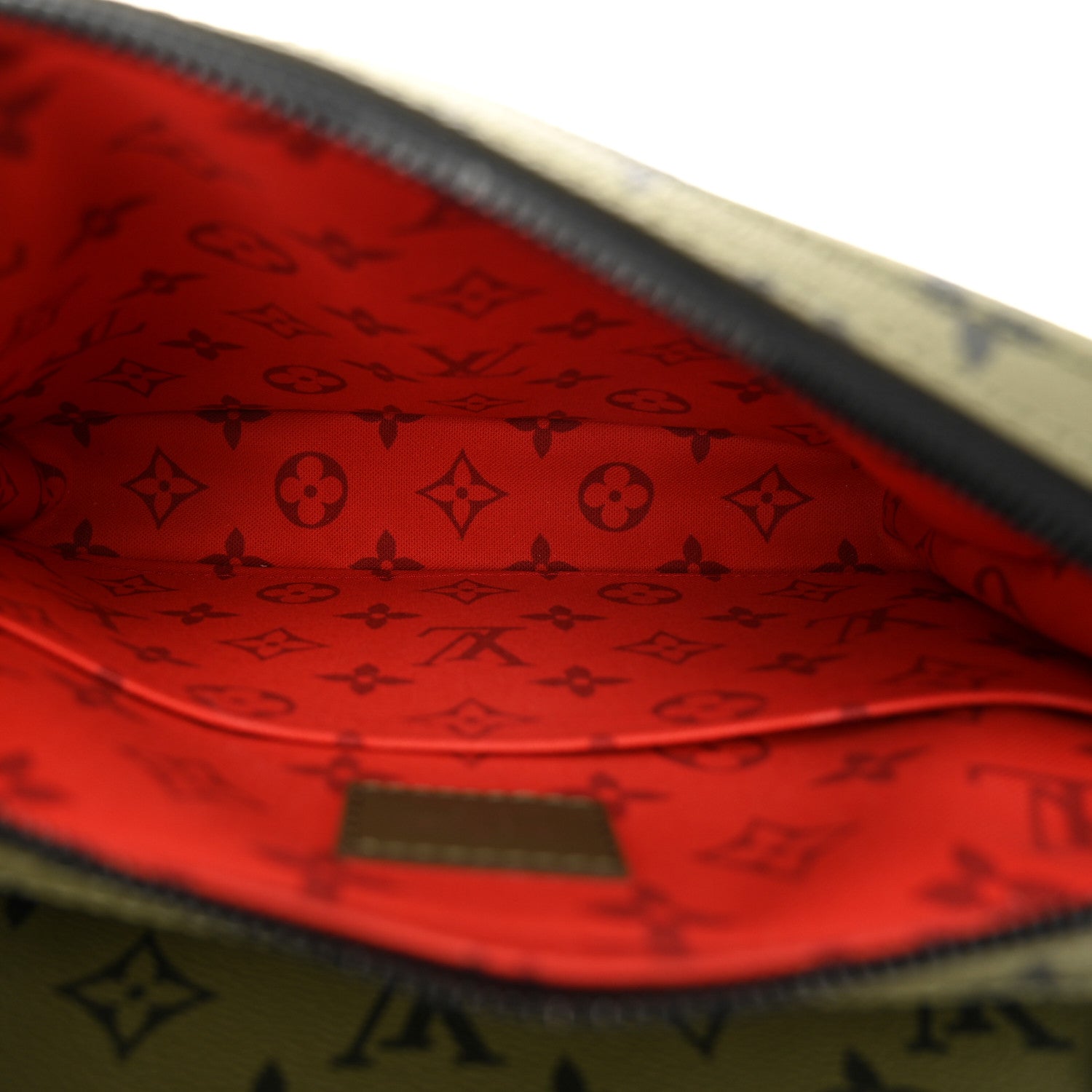 Louis Vuitton Monogram Trio Messenger Khaki Vermillion 5 of 11