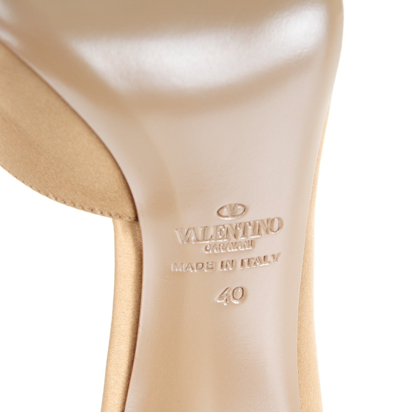 Satin Crystal Couture Bow Peep Toe d'Orsay High Heel Pumps 40 Beige