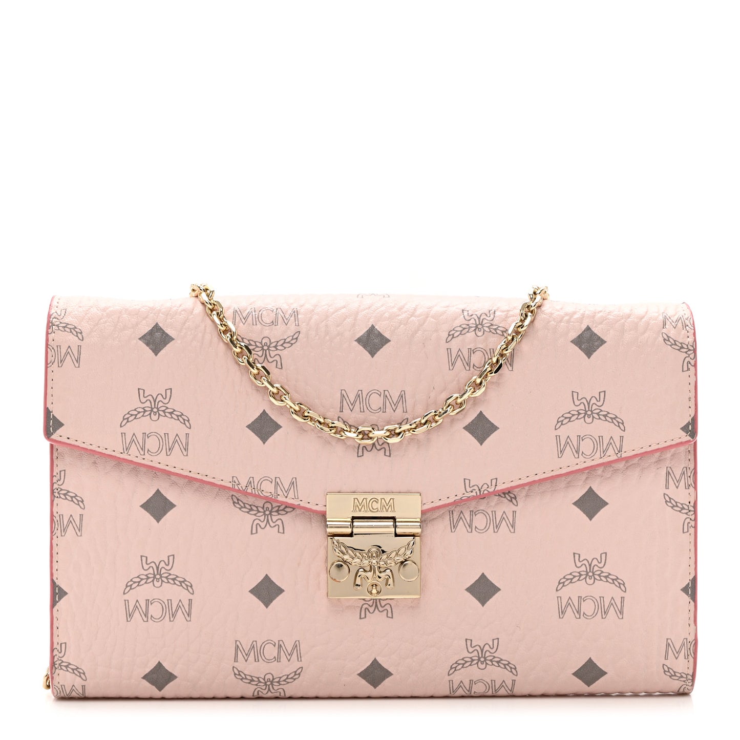Visetos Medium Patricia Wallet On Chain Soft Pink
