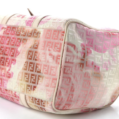 Fendi Patent Zucchino Vitello Floral Forever Boston White Multicolor Crema 6 of 9