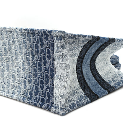 Christian Dior Oblique Denim Medium Book Tote Blue 10 of 11
