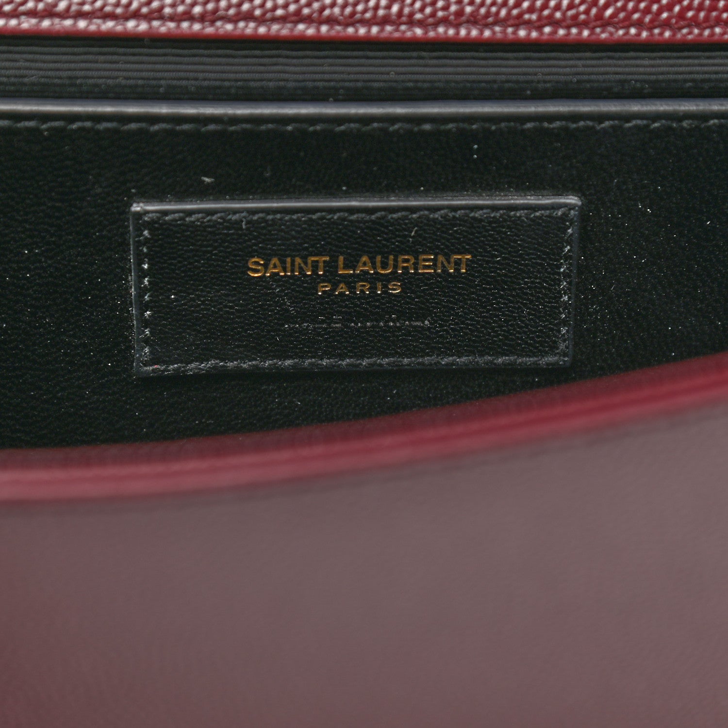 Saint Laurent Grain De Poudre Classic Monogram Cassandre Clutch Dark Red 5 of 5