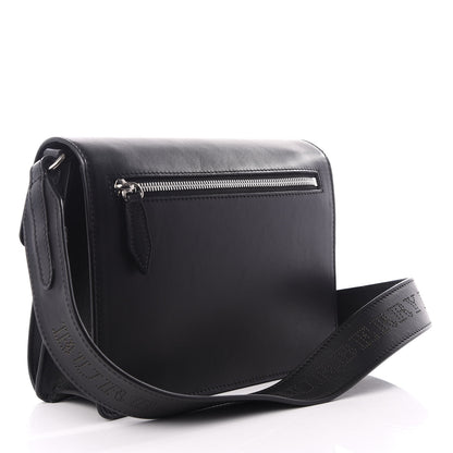 Burberry Calfskin Perforated Small Macken Crossbody Bag Black 2 of 8